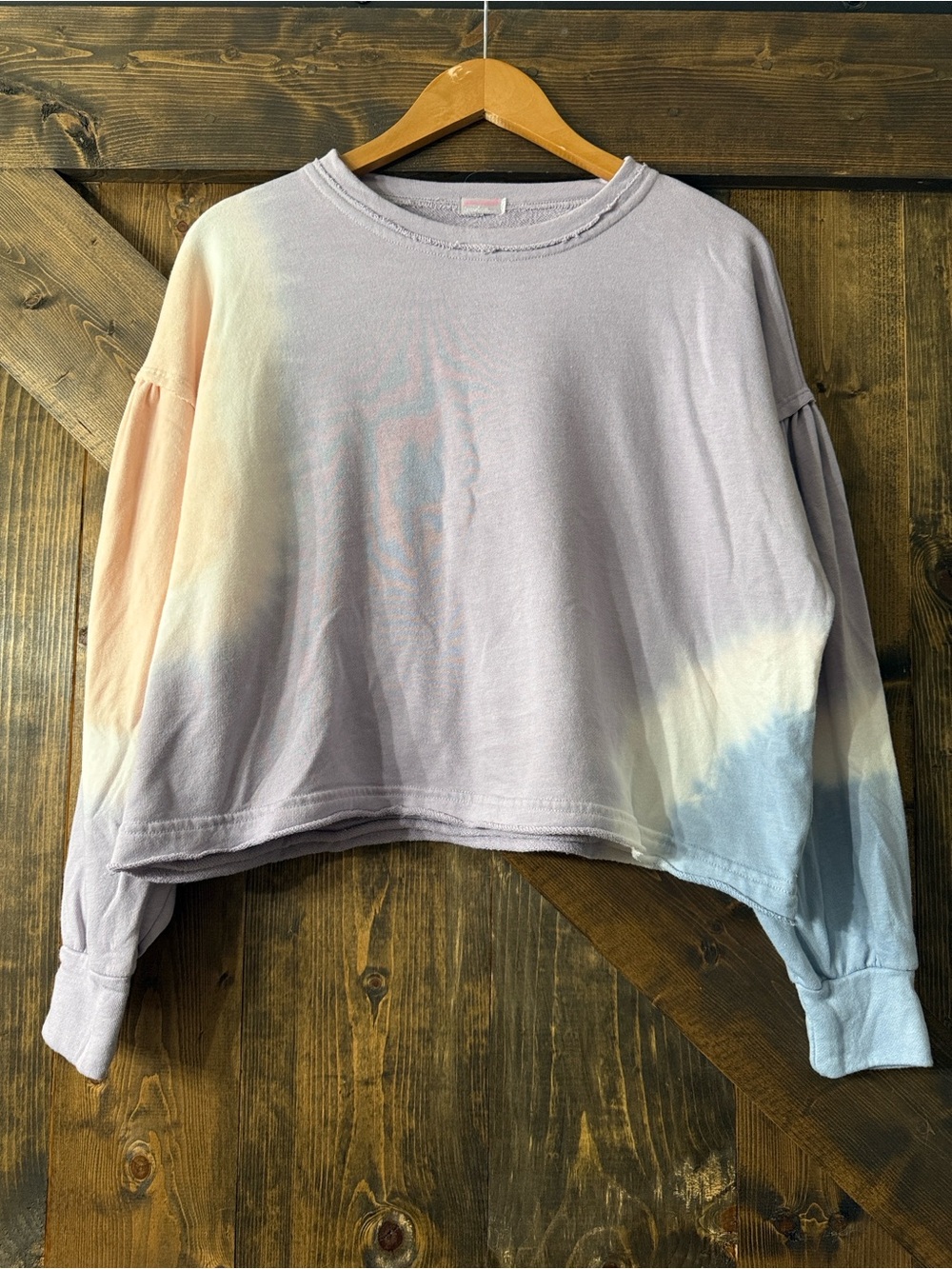 FREE PEOPLE Tie Dye Cropped Pullover - Picture 2 of 7